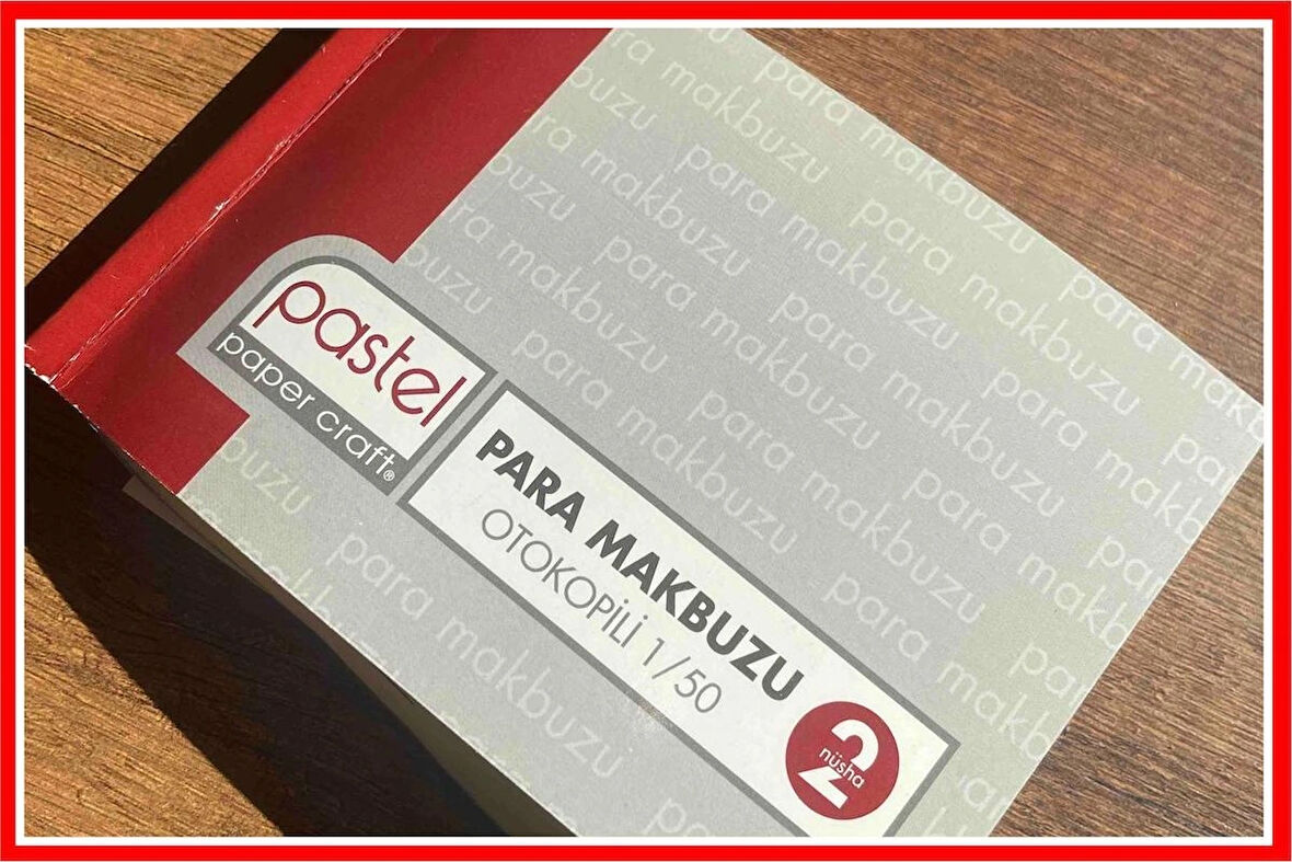 Pastel Para Makbuzu (Cep Tipi - Küçük Boy) 10x14 cm Otokopili 1 Asıl 1 Suret 2 Nüsha 288 Adet