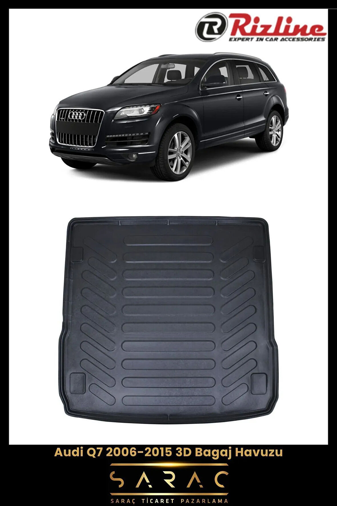 Rizline Audi Q7 2014 Model 3D Bagaj Havuzu