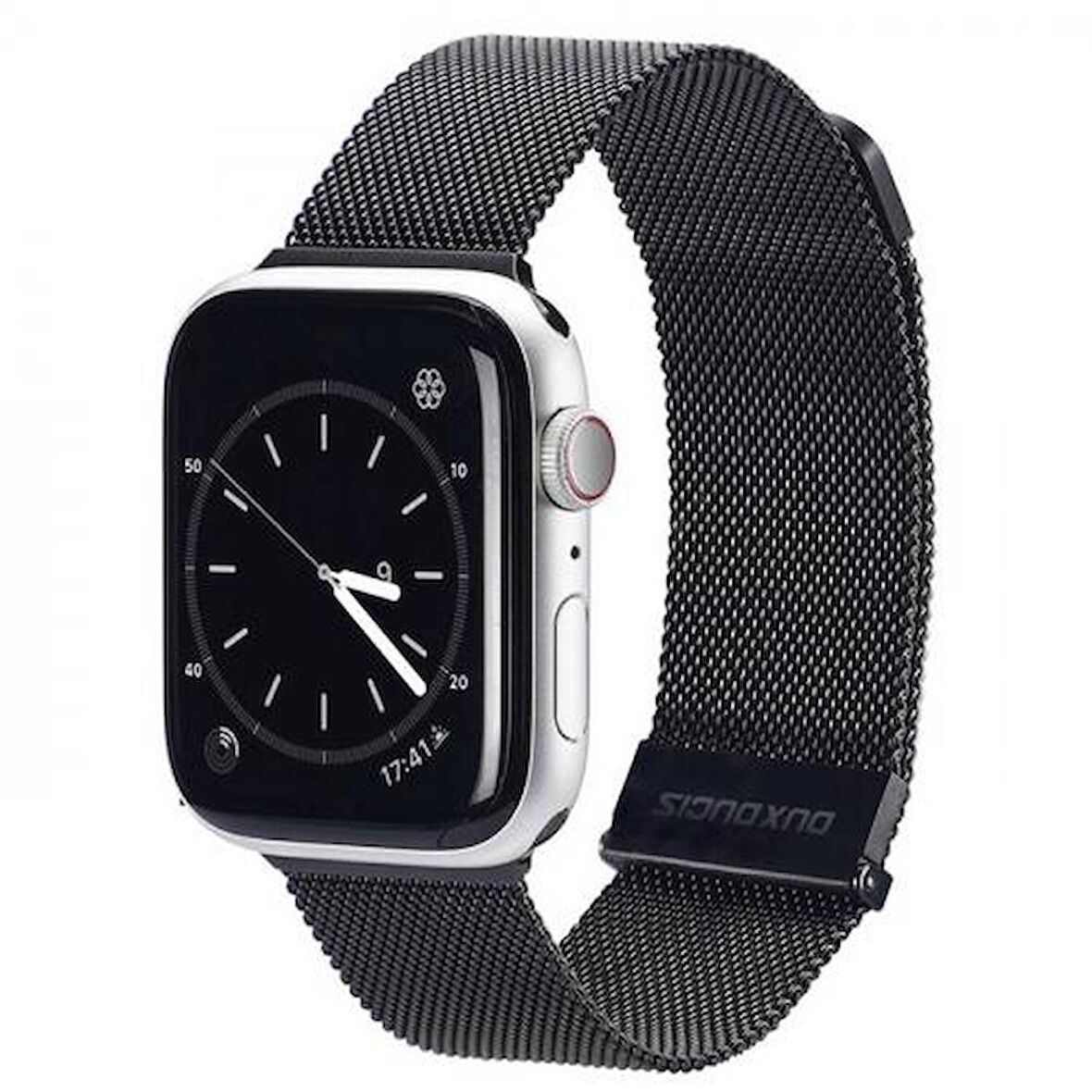 Polham Milano Loop Çelik Ultra Hafif Apple Watch 42-44-45MM için Kordon Kayış, Paslanmaz Çelik Kayış