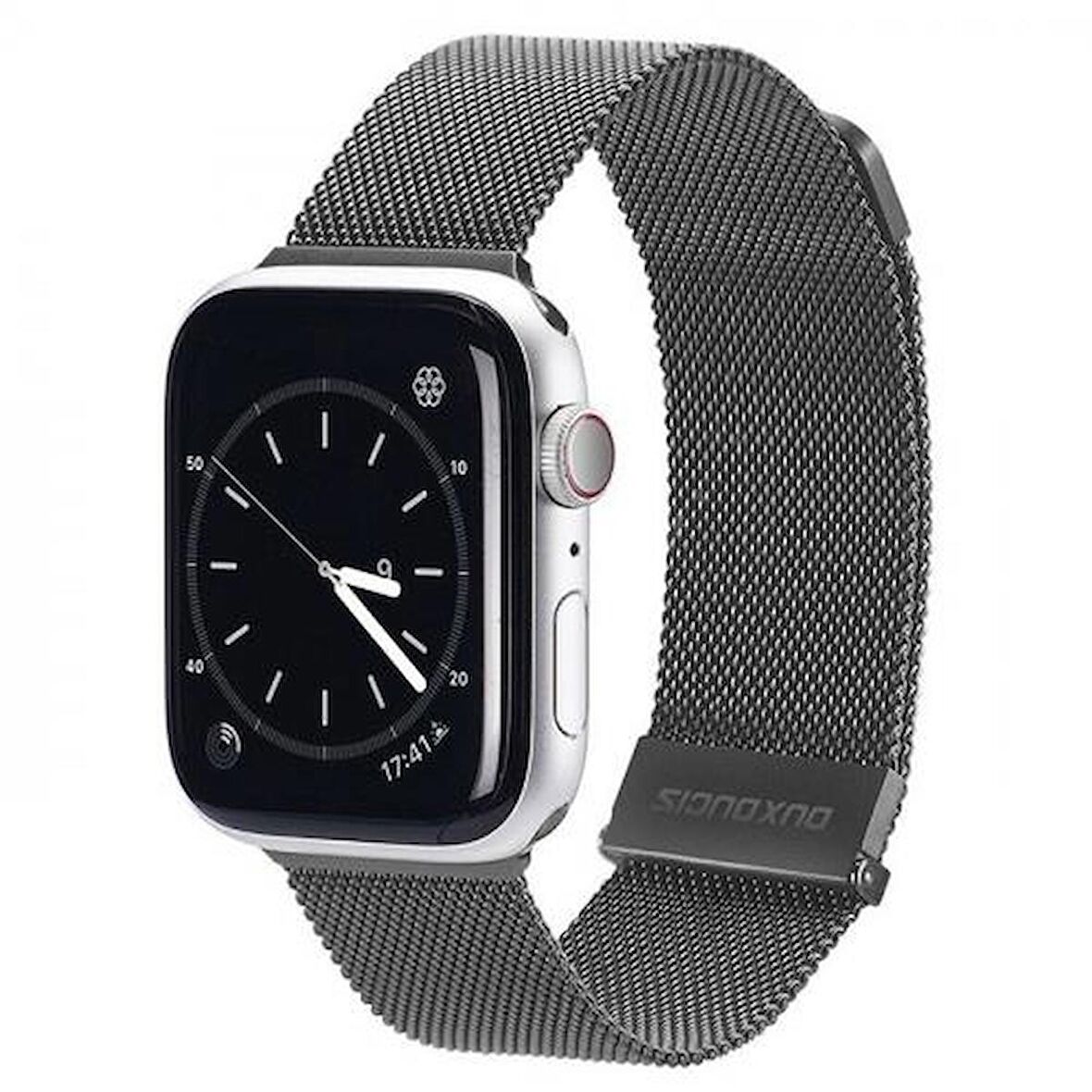 Polham Milano Loop Çelik Ultra Hafif Apple Watch 42-44-45MM için Kordon Kayış, Paslanmaz Çelik Kayış