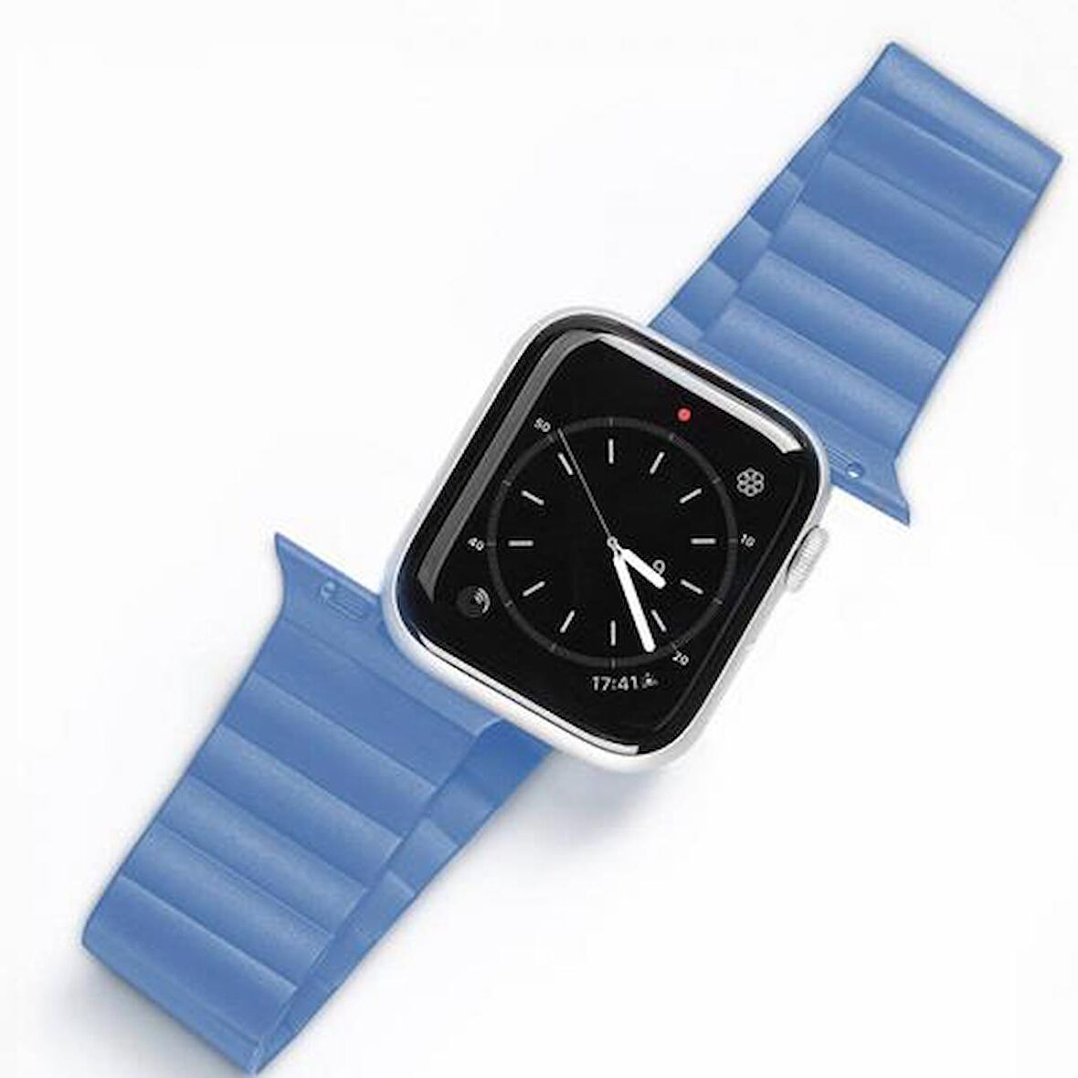 Coofbe Zincir Style Apple Watch Uyumlu 38-40-41MM için Mıknatıslı Kordon Kayış, Ultra Rahat Yıkanabilir 