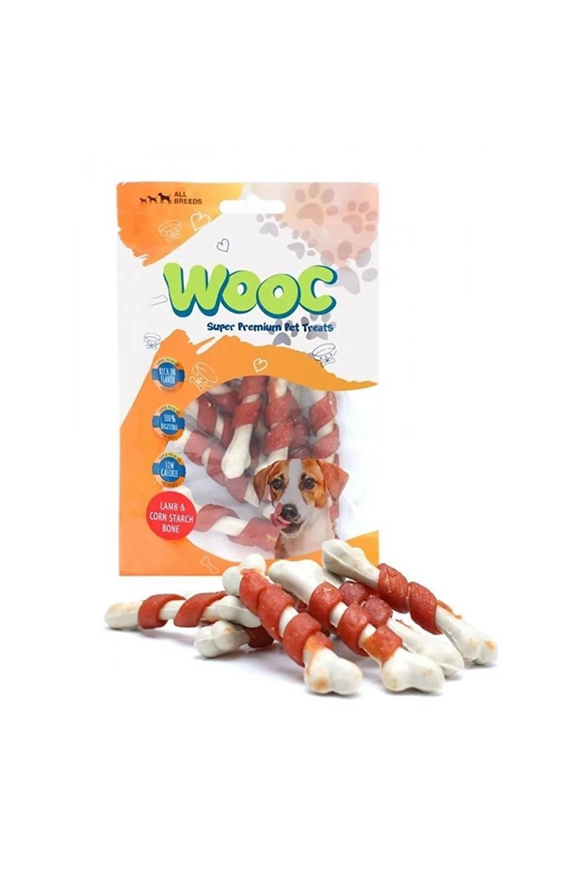 wooc Kuzu Sargılı Köpek Ödül Çubuğu 80gr