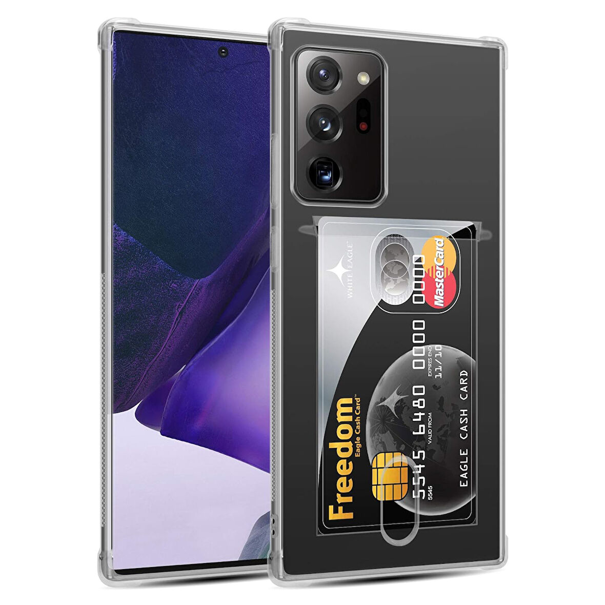 Gpack Samsung Galaxy Note 20 Ultra Kılıf 1 Adet Kartlıklı Silikon Kamera Korumalı