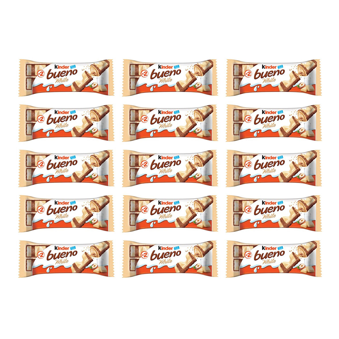 Kinder Bueno White 39 gr X 15 Adet