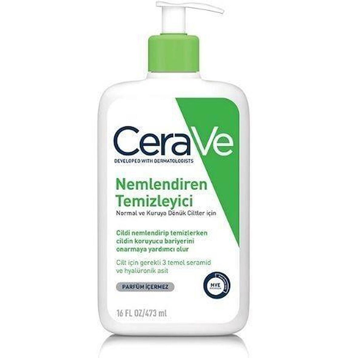 CeraVe Nemlendiren Temizleyici 473 ml Normal ve Kuruya Dönük Ciltler İçin Nemlendiren Temizleyici. elfakozmetik7