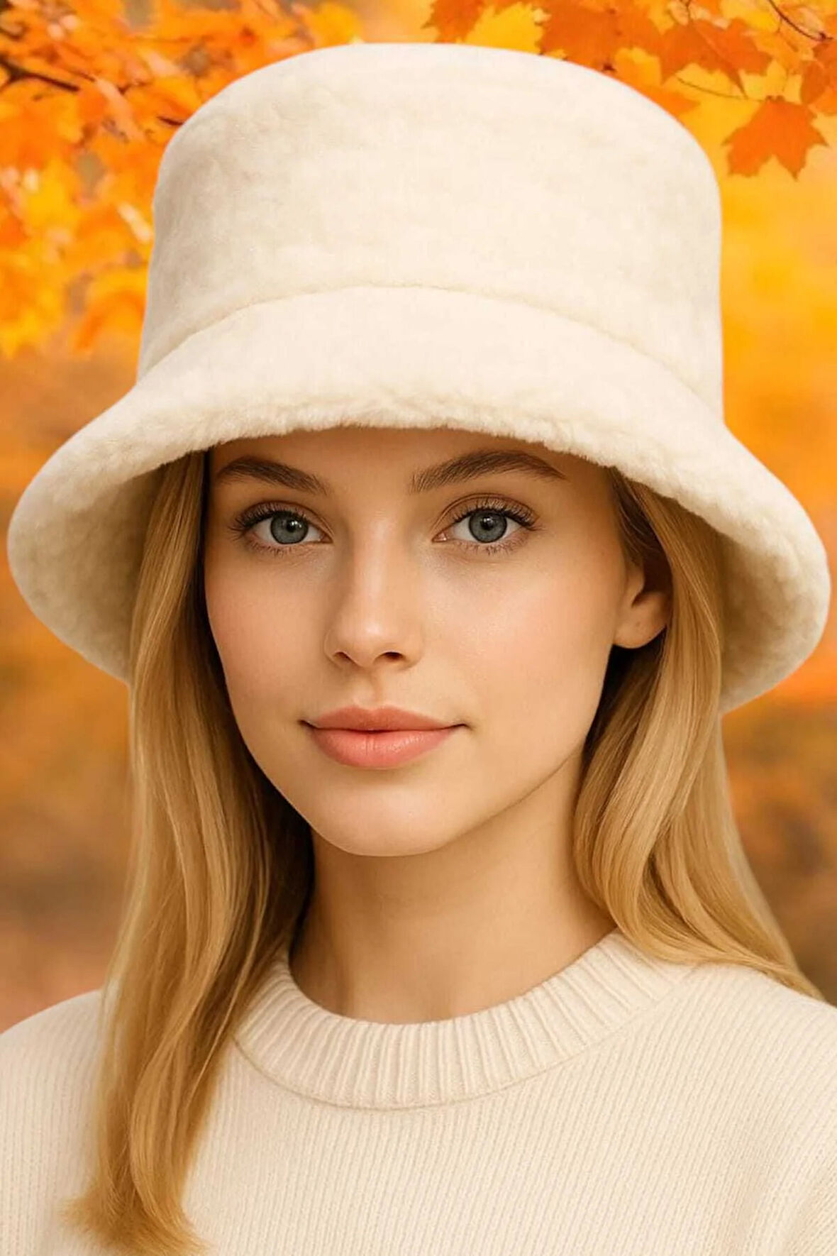 Tezzgelsin Kadın Ayarlanabilir Peluş Bucket Kova Şapka