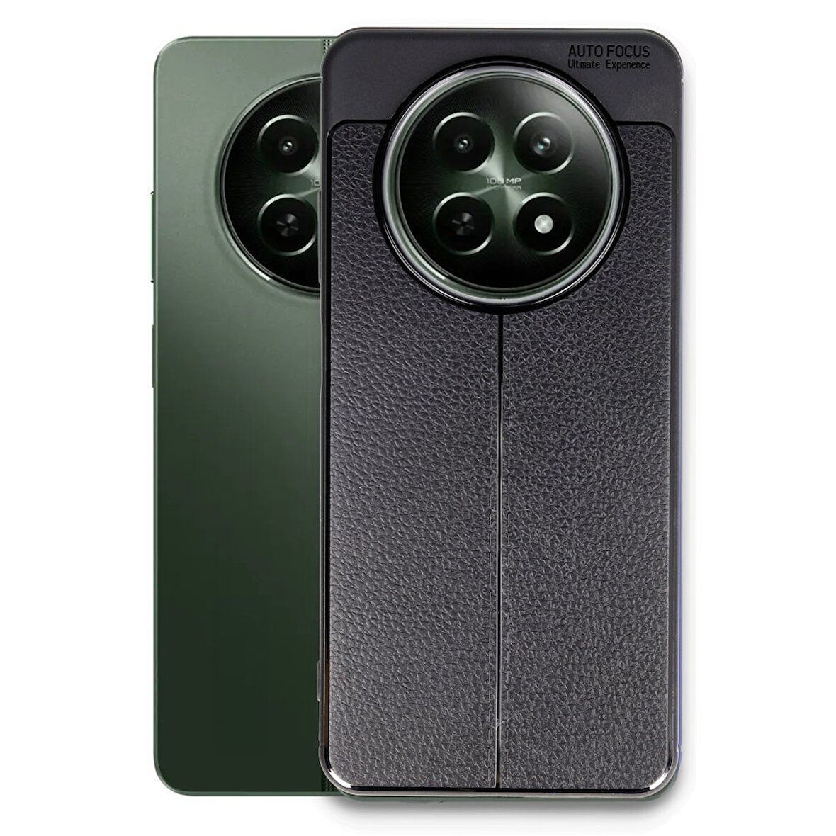 Gpack Realme 12 5G Kılıf Niss Silikon Kamera Korumalı Deri Görünümlü