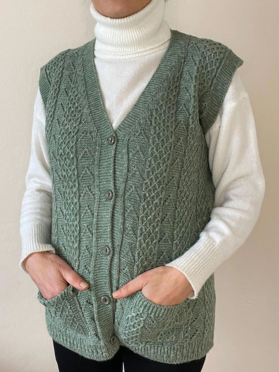 Çift Cepli Anne Yeleği