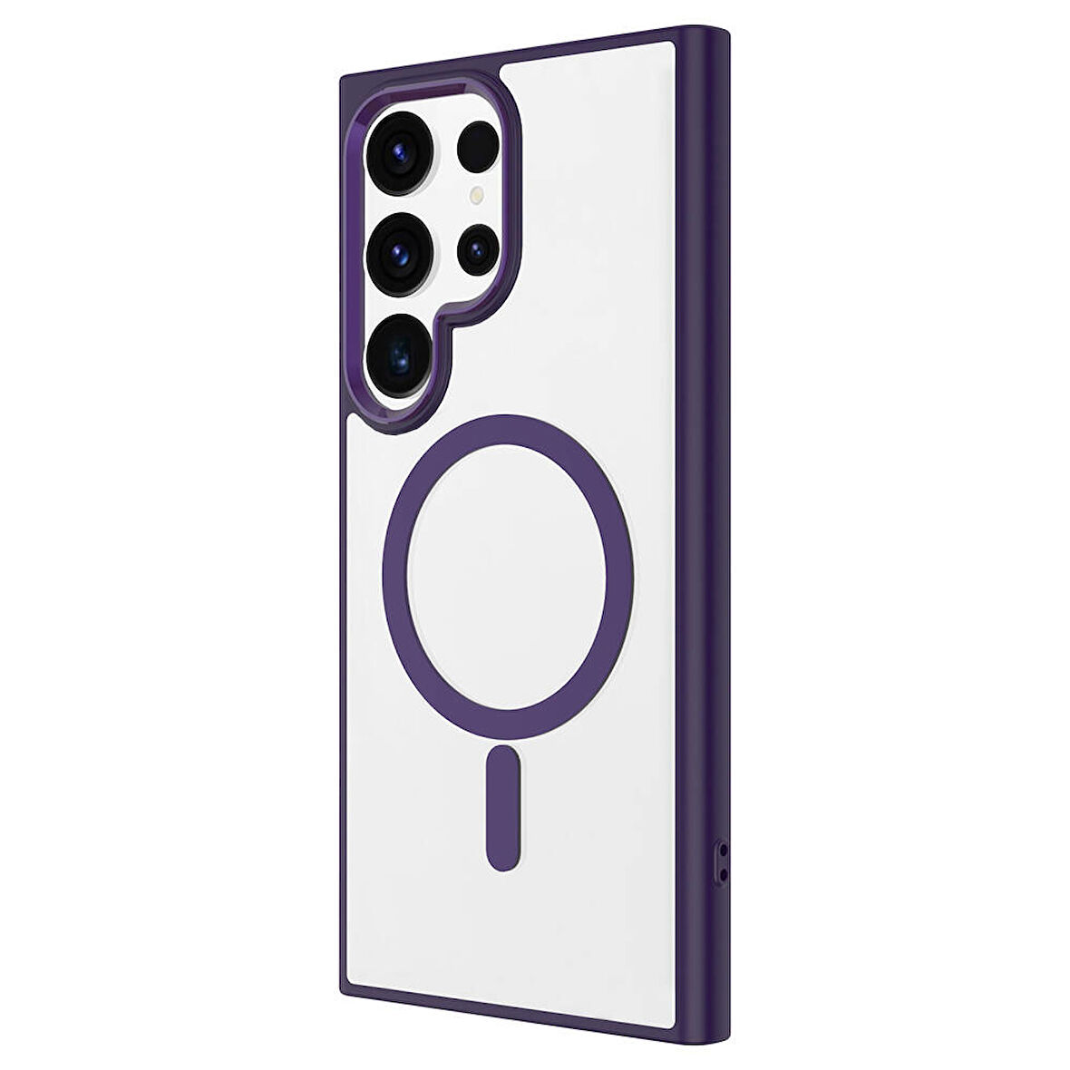 Gpack Samsung Galaxy S24 Ultra Kılıf Wireless Şarj Özellikli Buttom Magsafe Silikon Kapak