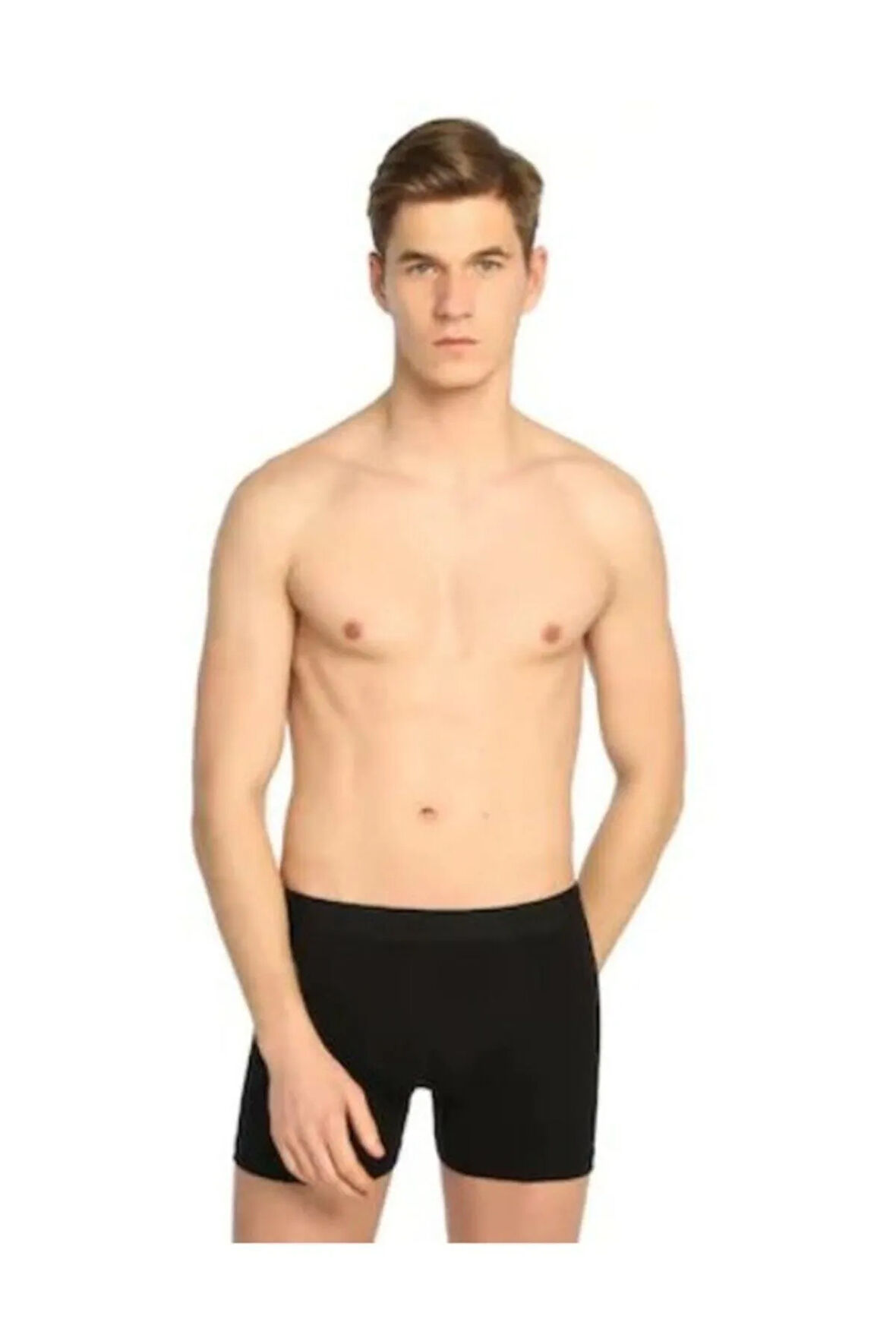 Erkek Gri 3lü Paket Elastan Likralı Boxer Yeni Sezon