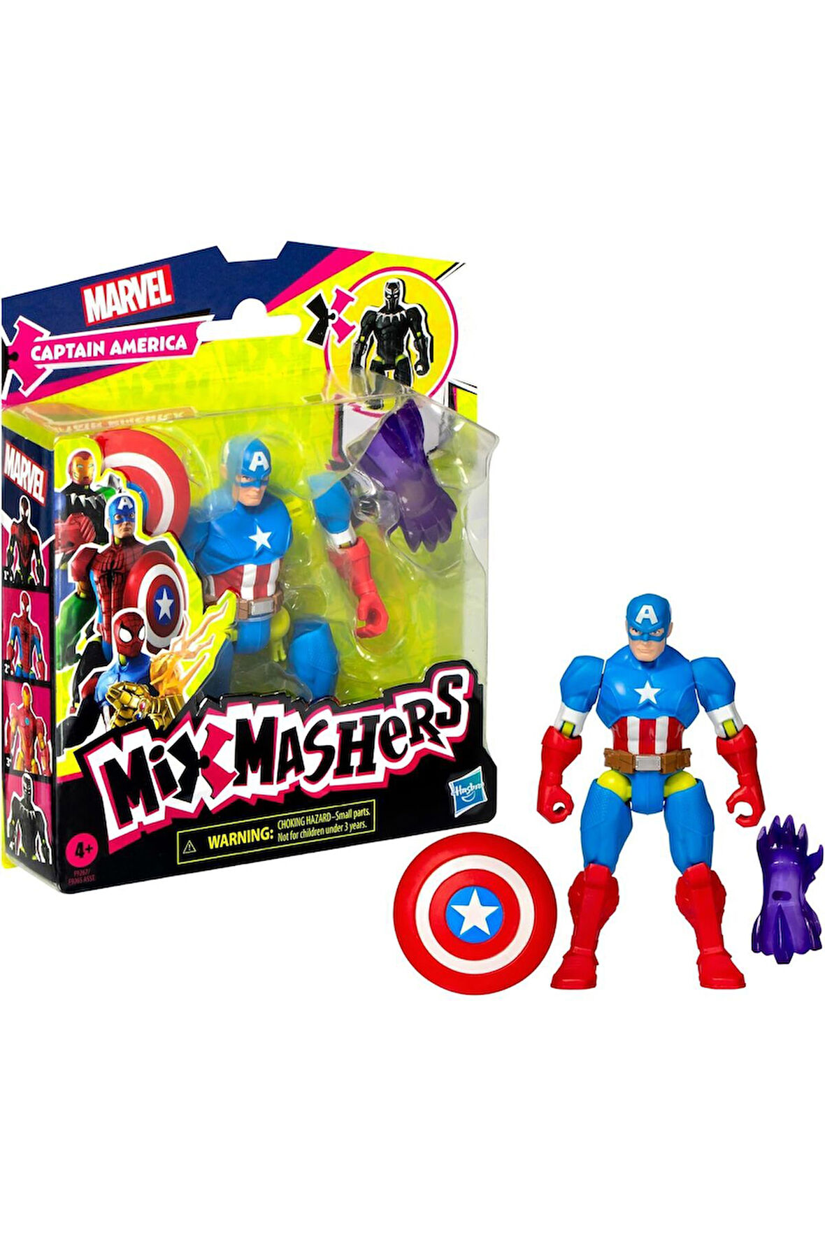 MixMashers Marvel Captain America Avengers Figür Captain America Figür Lisanslı