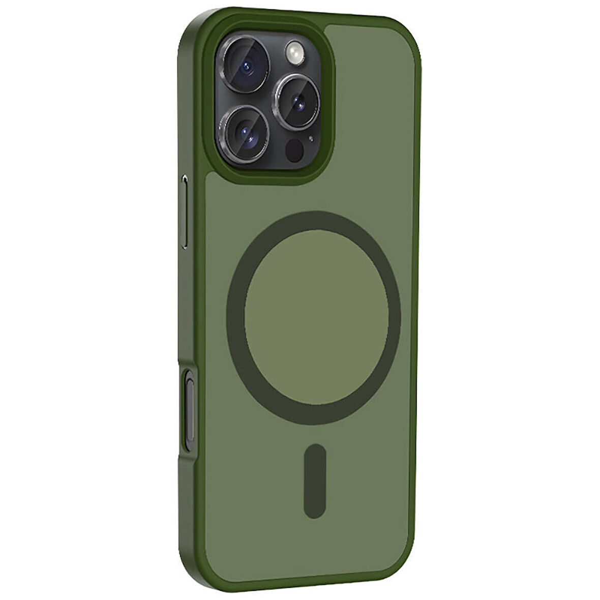 Gpack Apple iPhone 16 Pro Kılıf Magsafeli Mat Arka Yüzey Sio Kapak