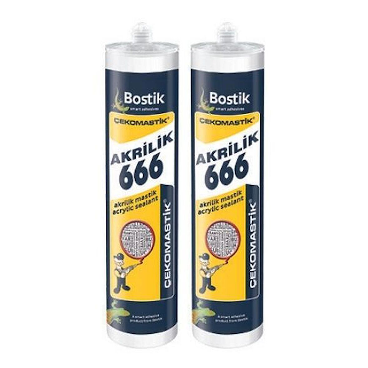 BOSTİK ÇEKOMASTİK 666 BEYAZ 450 GR – 2 ADET