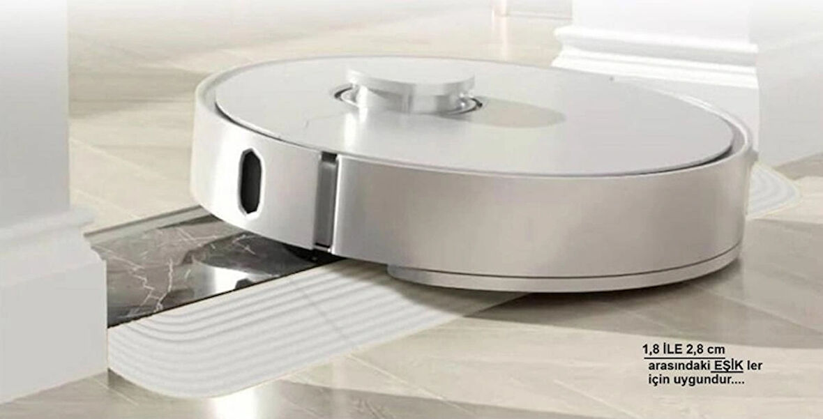 3YK.3d  1,8 cm X 85cm KAPI EŞİĞİ RAMPASI (( GRİ )) Tüm Robot Süpürge ve Tekerlekli sandalye'ler için ..