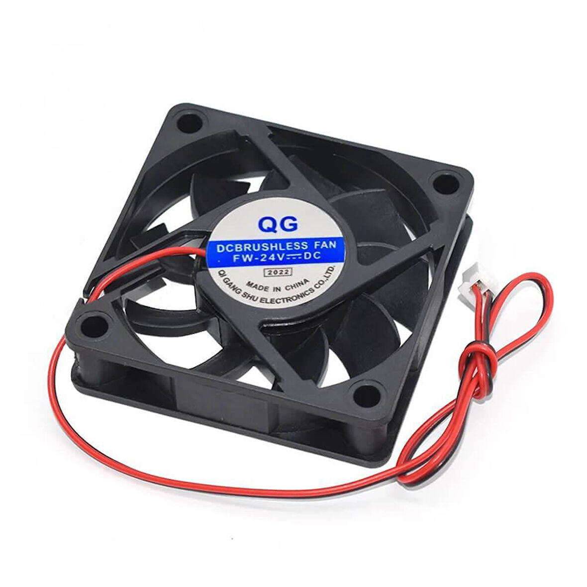 24 Volt Fan 60x60x15 mm 2 pinli
