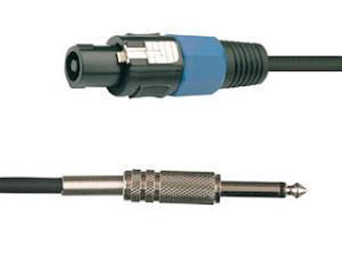 Spekon-6.3 mm Mono Hoparlör Kablosu 5 mt