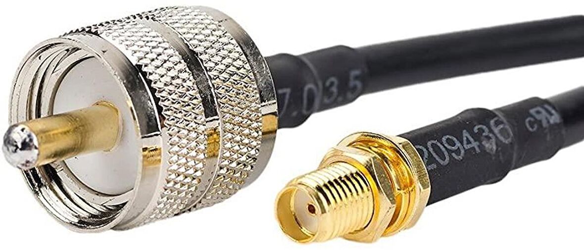 Pl-259 Uhf Erkek-Sma Dişi Kablo 5 Metre