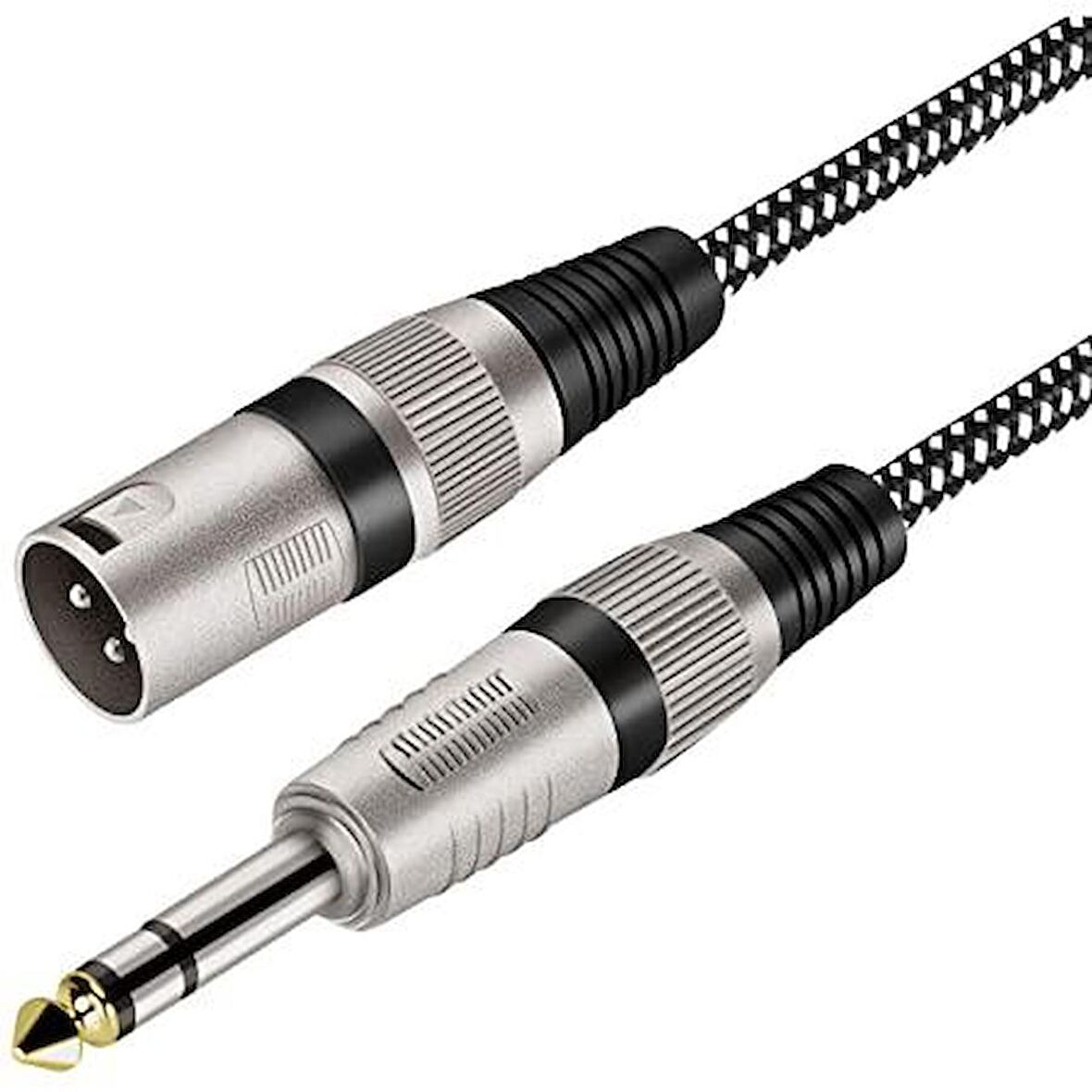 6.3 mm Trs Erkek- Xlr Erkek  Stereo Trs Kablo 3 Metre Kırmızı