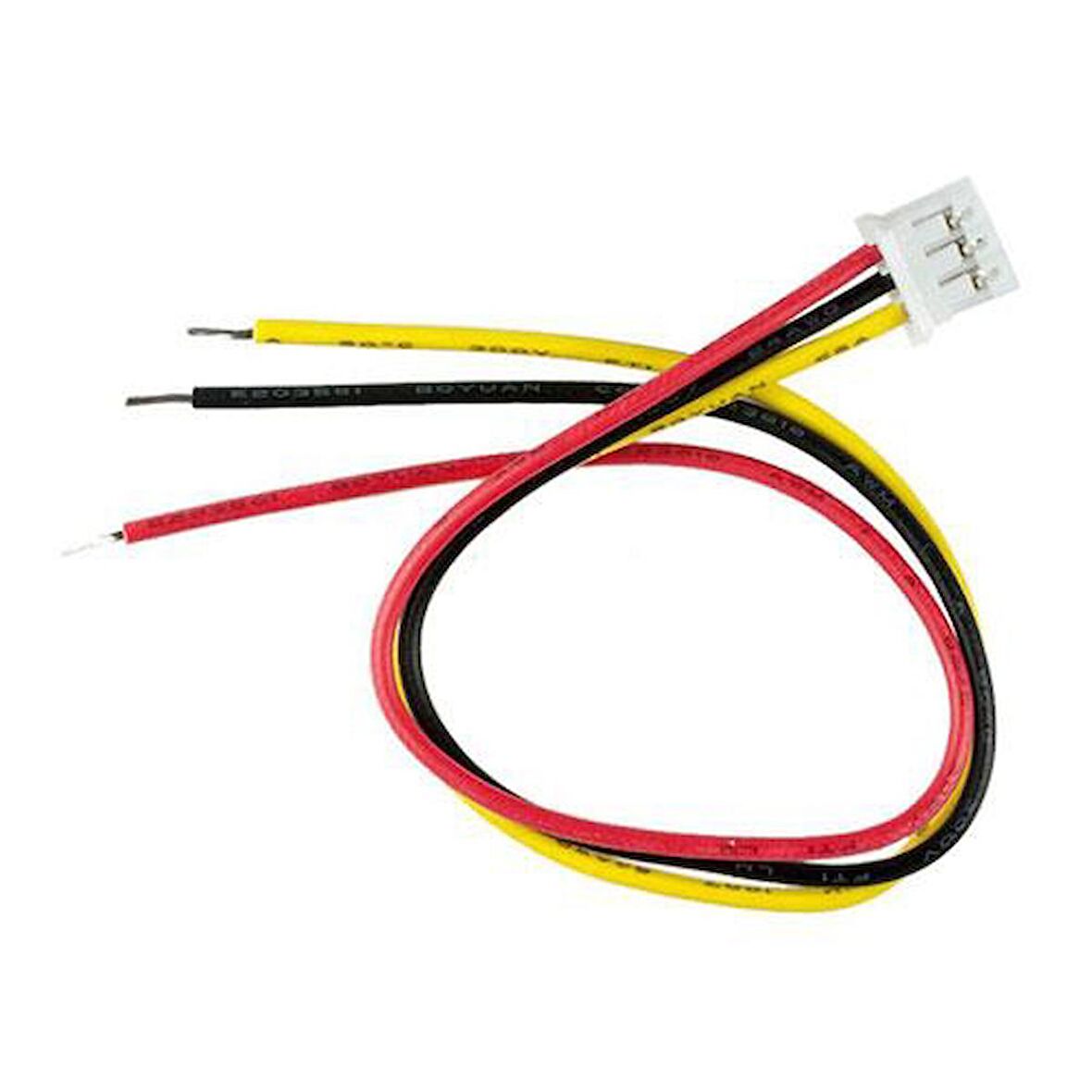 3 Pin jst 2 mm Dişi Konnektör Kablolu  7 cm 