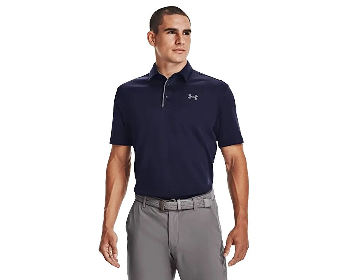 Under Armour Tech Polo Erkek Antrenman Polo Tişört 1290140-410 Lacivert