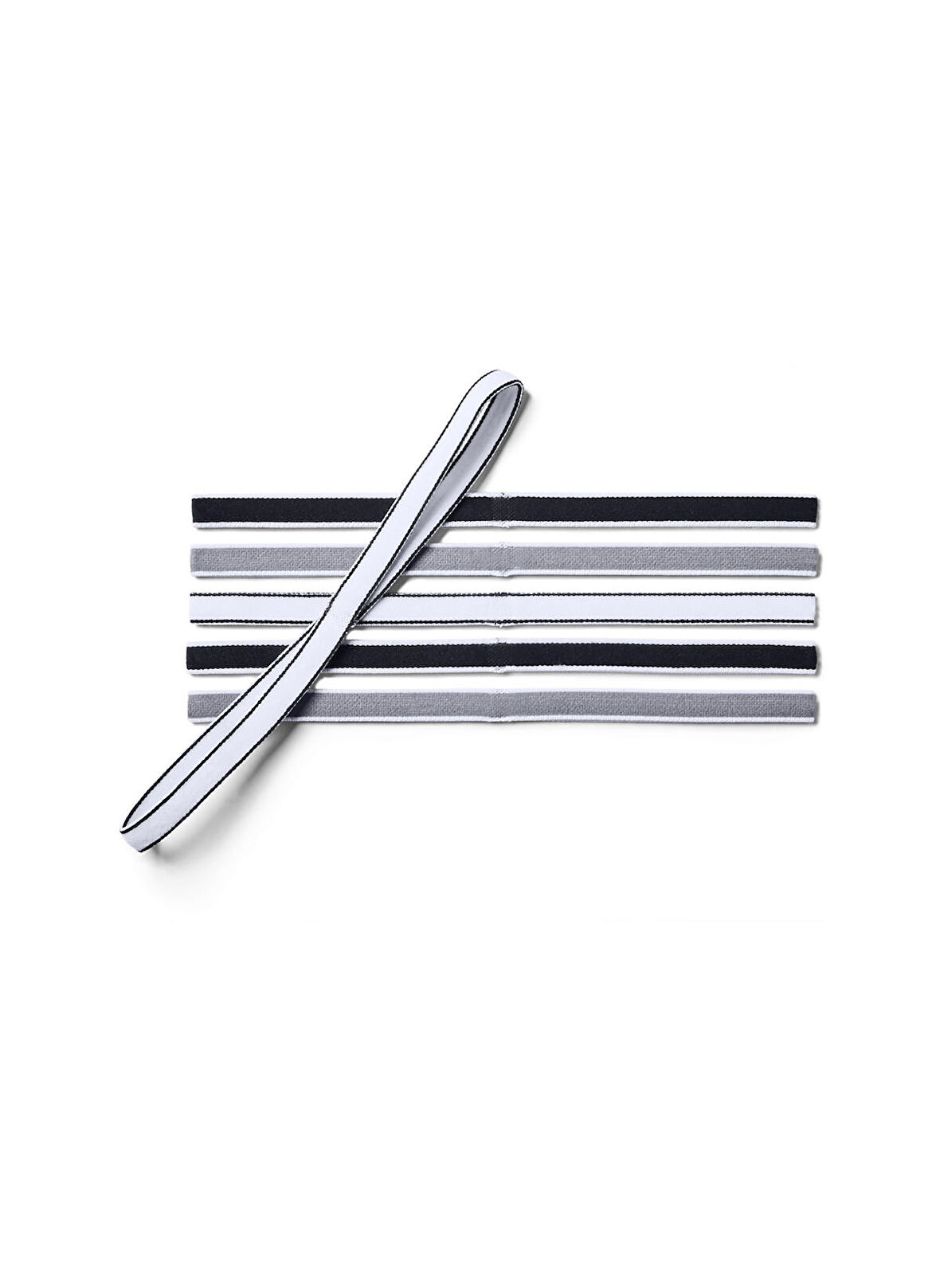 Under Armour Siyah - Gri - Beyaz Saç Bandı 1286016-UA Mini Headbands (6pk)