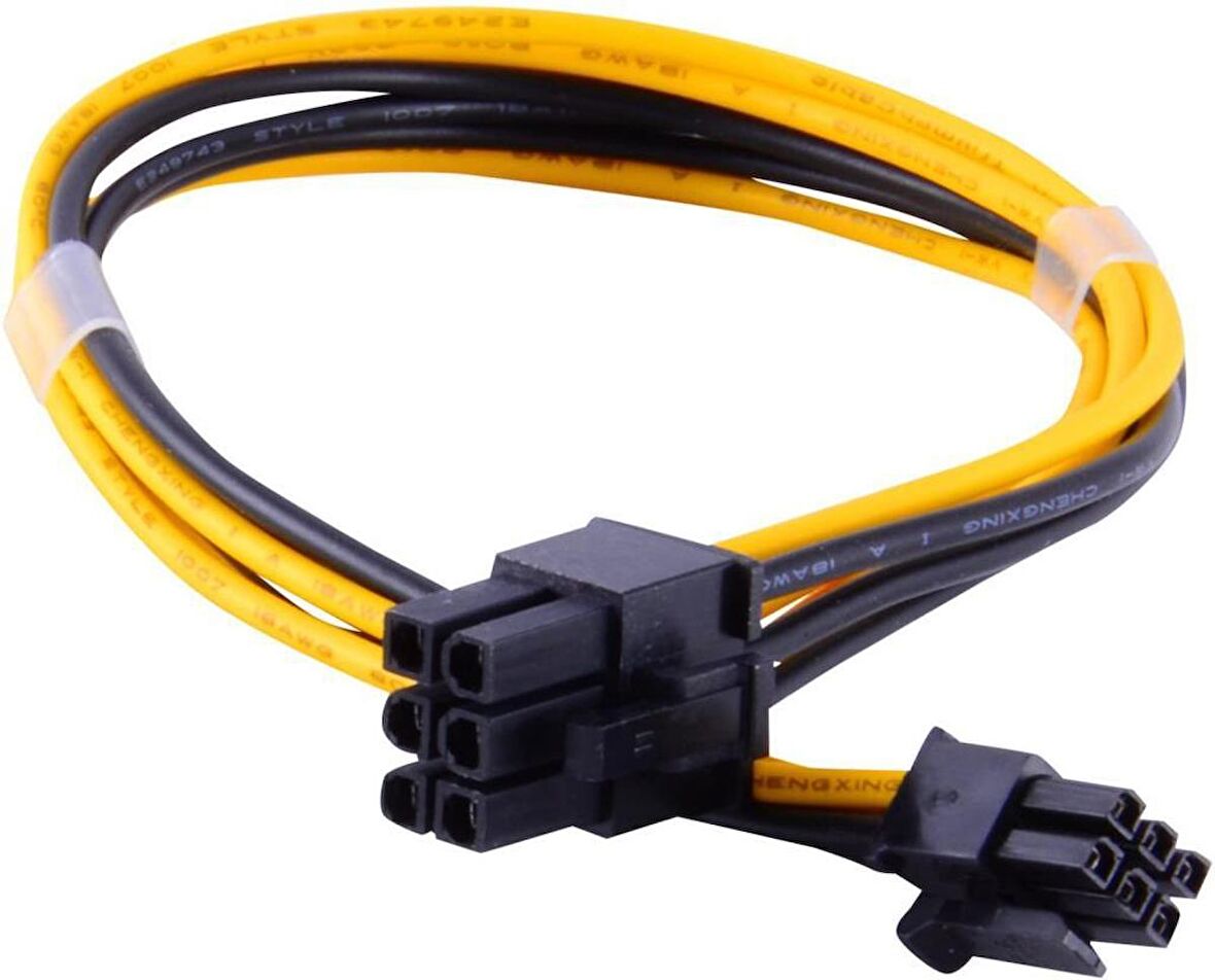 6 Pin Dişi-Dişi Ekran Kartı Power Kablosu 40 cm