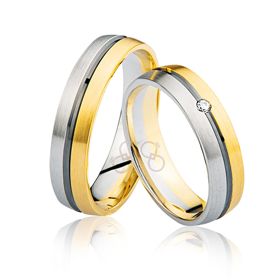 Sarı - Beyaz Altın Alyans 1901-2