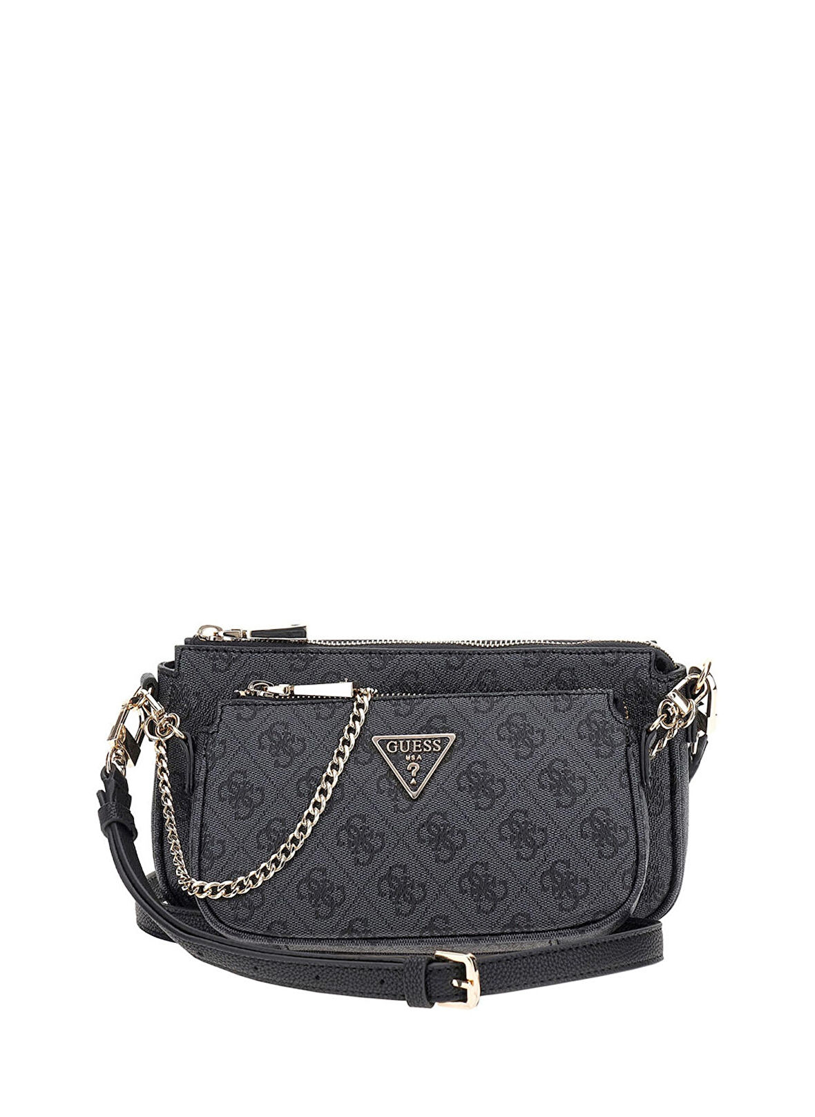 Guess Antrasit Kadın 5x24x13 Fermuarlı Çapraz Çanta HWBG7879710-CLO