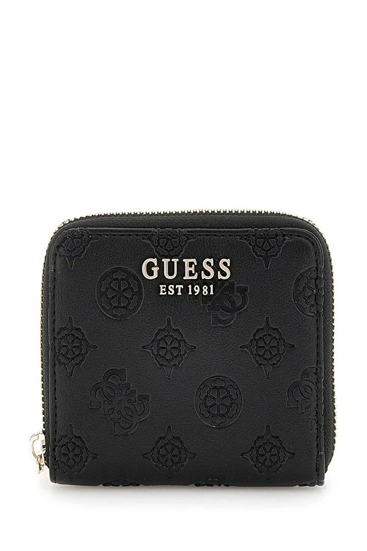 Guess Kadın Siyah Gerty 4G Logolu Mini Cüzdan