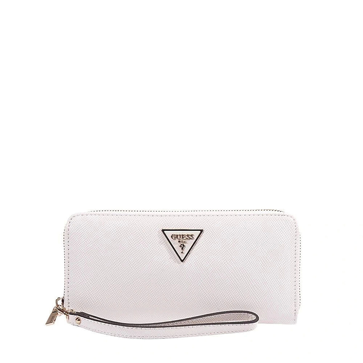Guess Kadın Ekru Laurel Büyük Fermuarlı Cüzdan