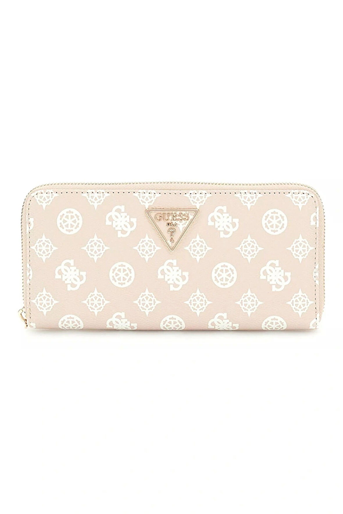Guess Kadın Bej Laurel Büyük Fermuarlı Cüzdan