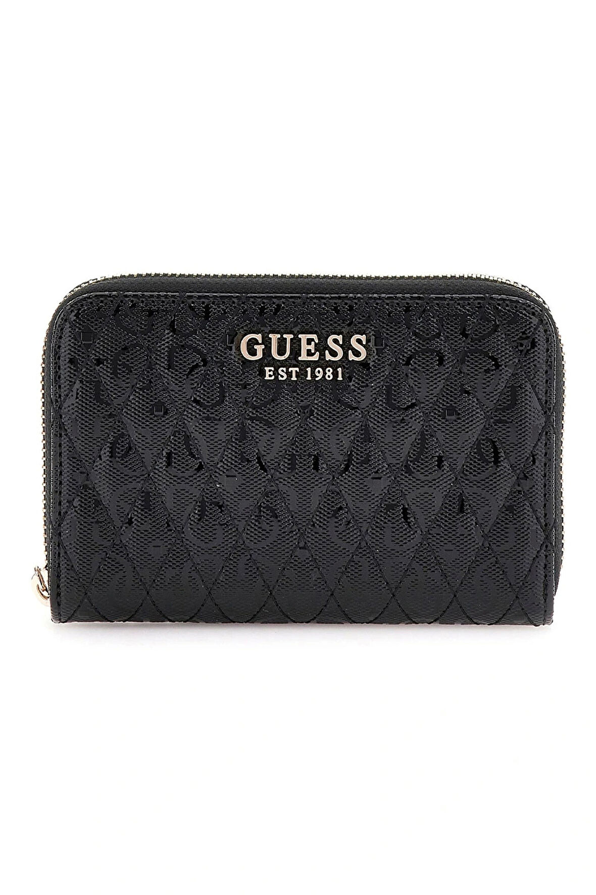 Guess Kadın Siyah Betula Orta Boy Fermuarlı Cüzdan