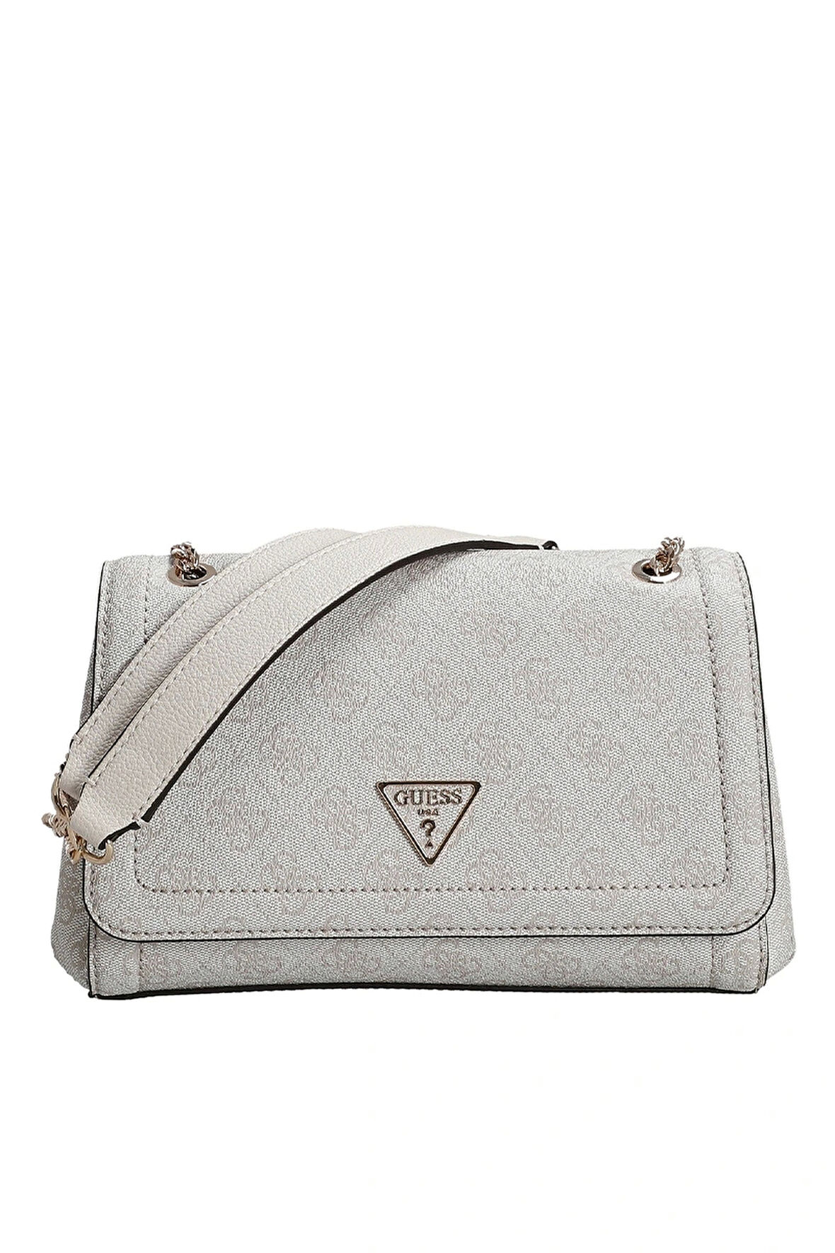Guess Kadın Mavi Noelle Dönüştürülebilir Flap Crossbody Çant
