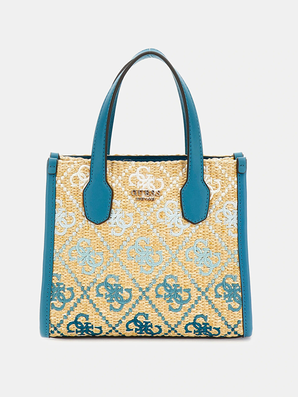 Guess Kadın Zümrüt Yeşili Silvana İki Bölmeli Mini Tote Çant