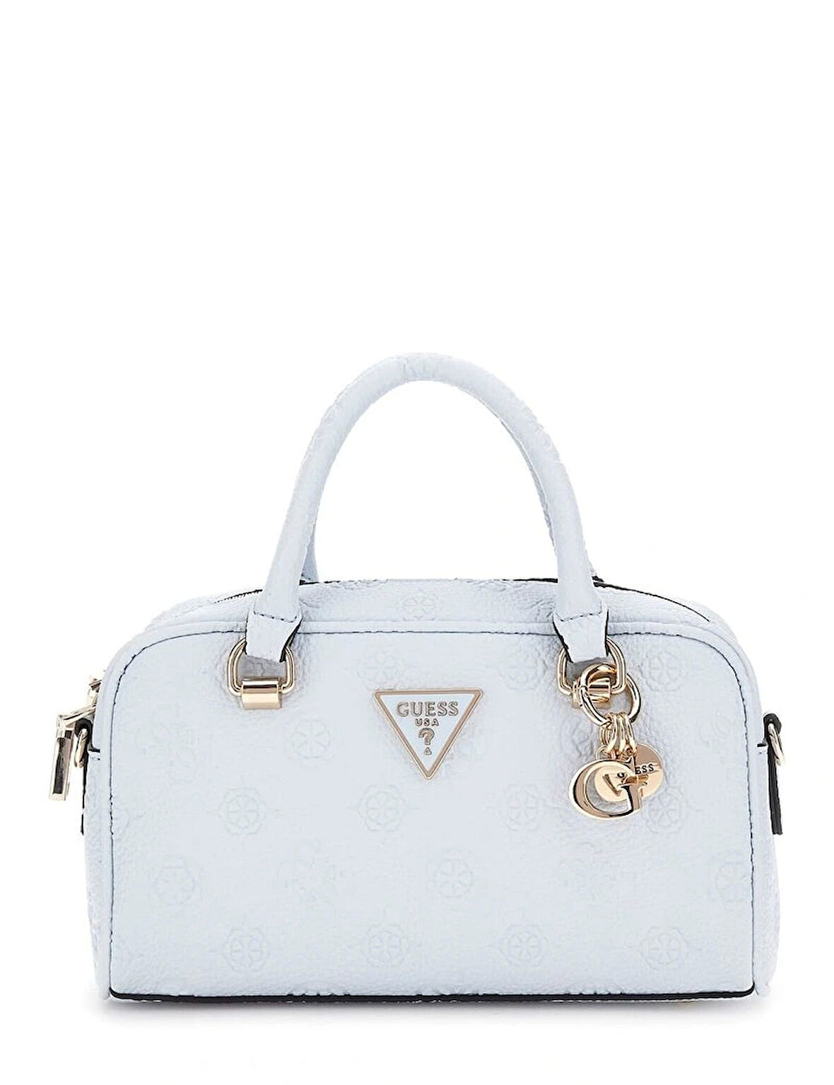 Guess Kadın Pembe-Beyaz Cresidia Küçük Satchel Çanta