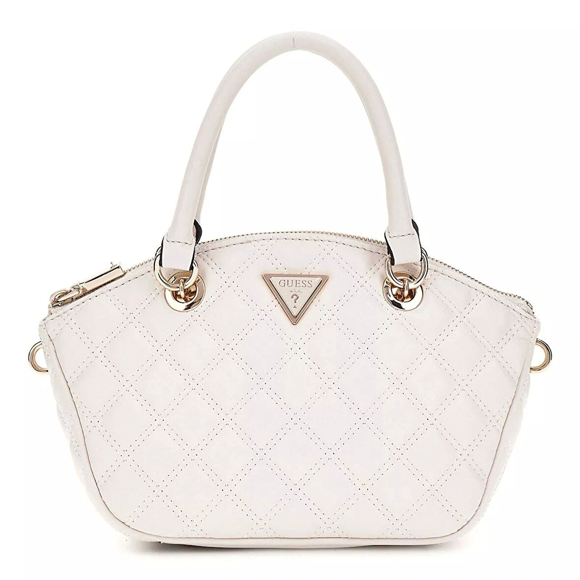 Guess Kadın Ekru Giully Mini Satchel Çanta