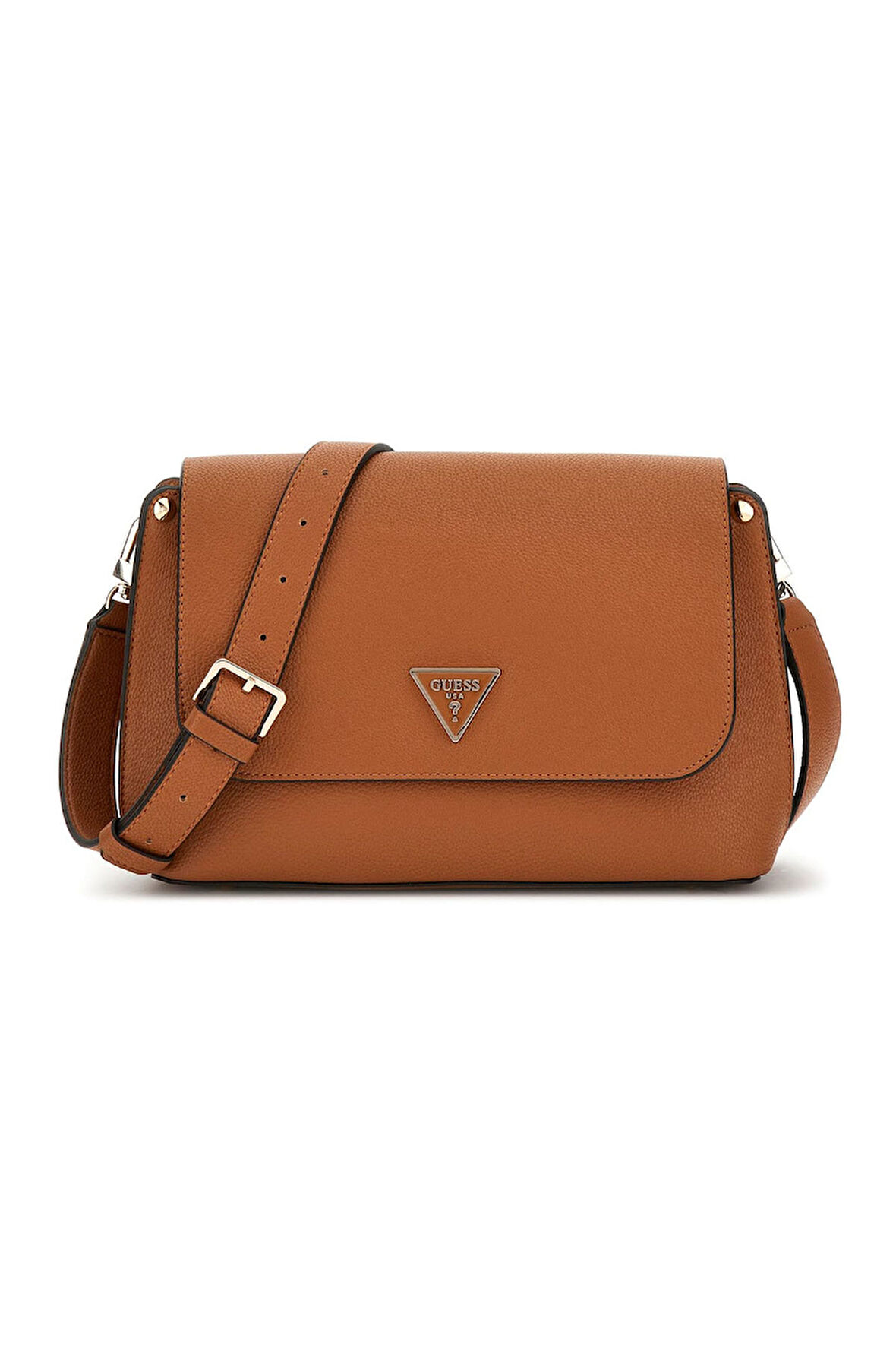 Kadın Metal Logolu Çapraz Askılı Çanta - Kahverengi | undefined