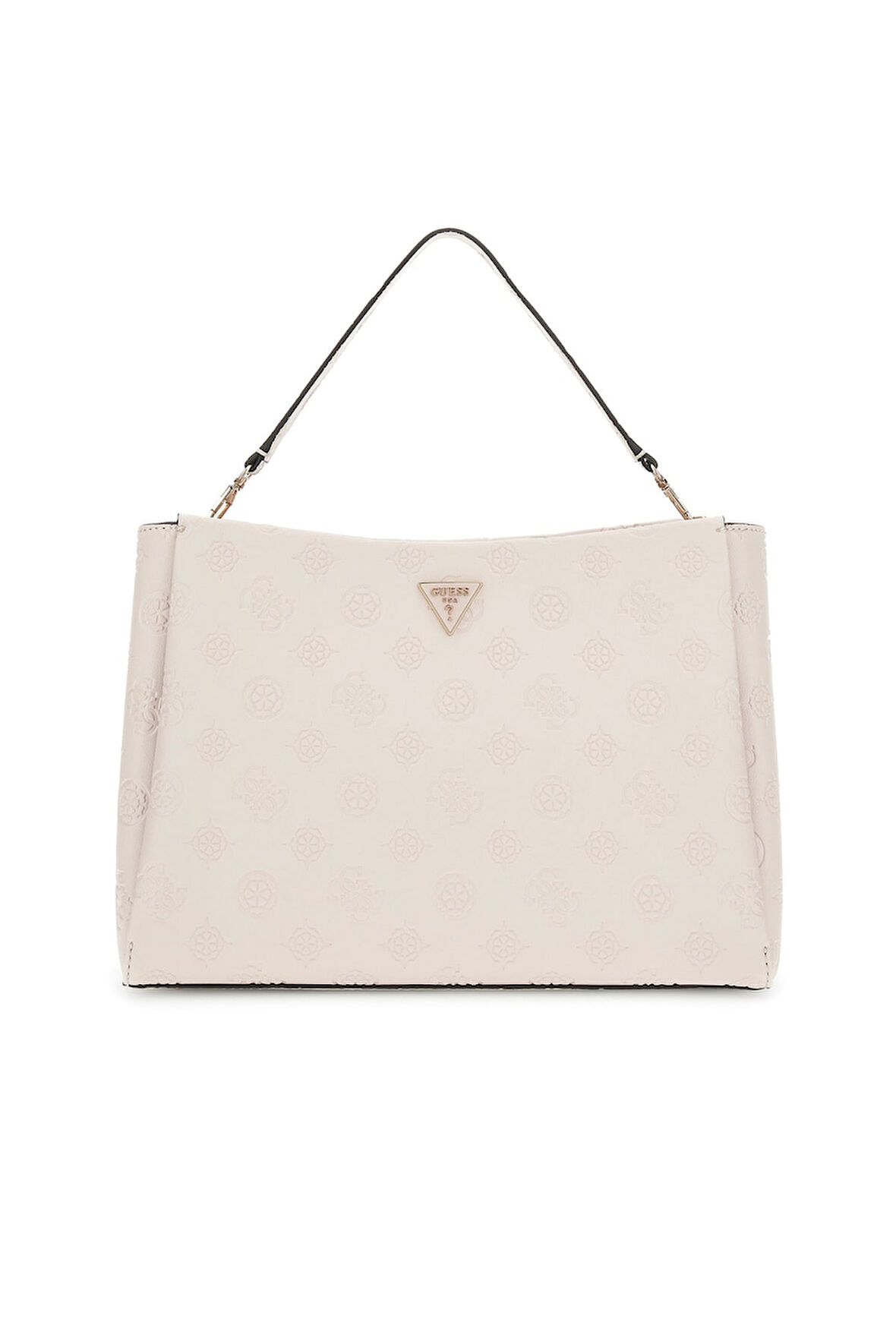 Kadın Kabartma Monogram Desenli El Çantası - Ekru | undefined