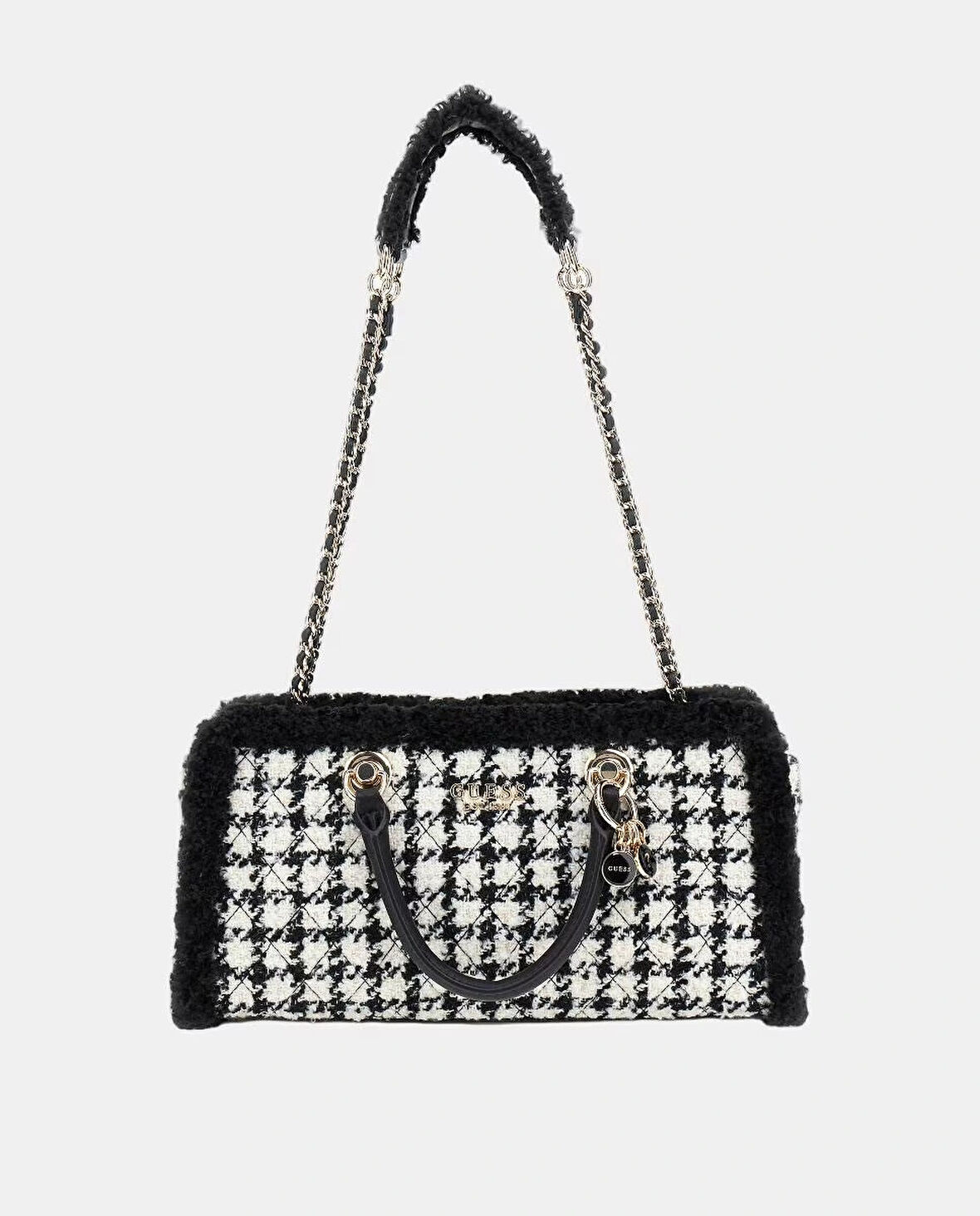 Guess Cristi Kadın Siyah Yün Karışımlı El Çantası HWQT8139090-BML