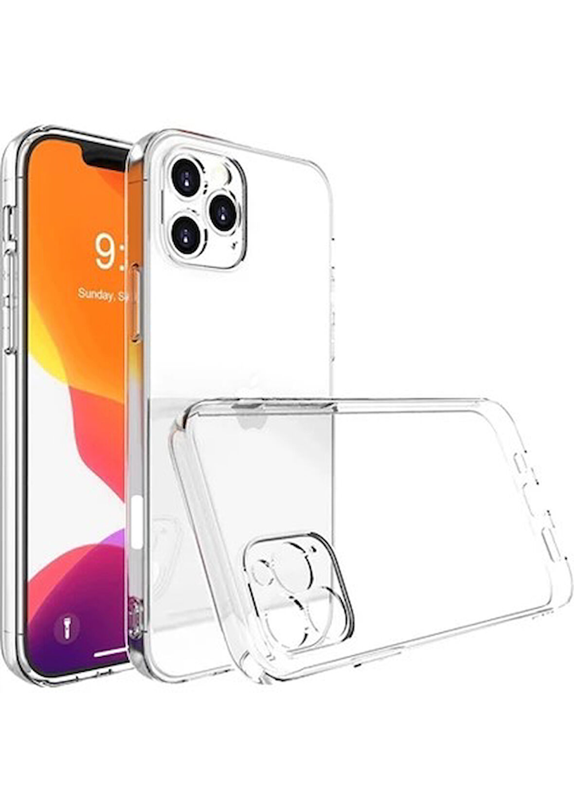Gpack Apple iPhone 16 Pro Max Kılıf Süper Silikon Kamera Korumalı Şeffaf