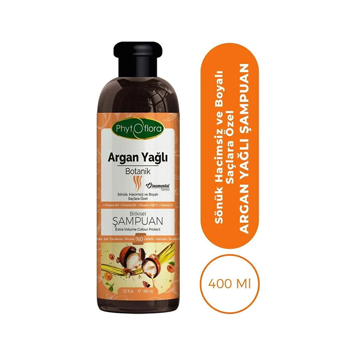 Phytoflora Argan Yağlı Botanik Özlü Bitkisel Şampuan 400 ML