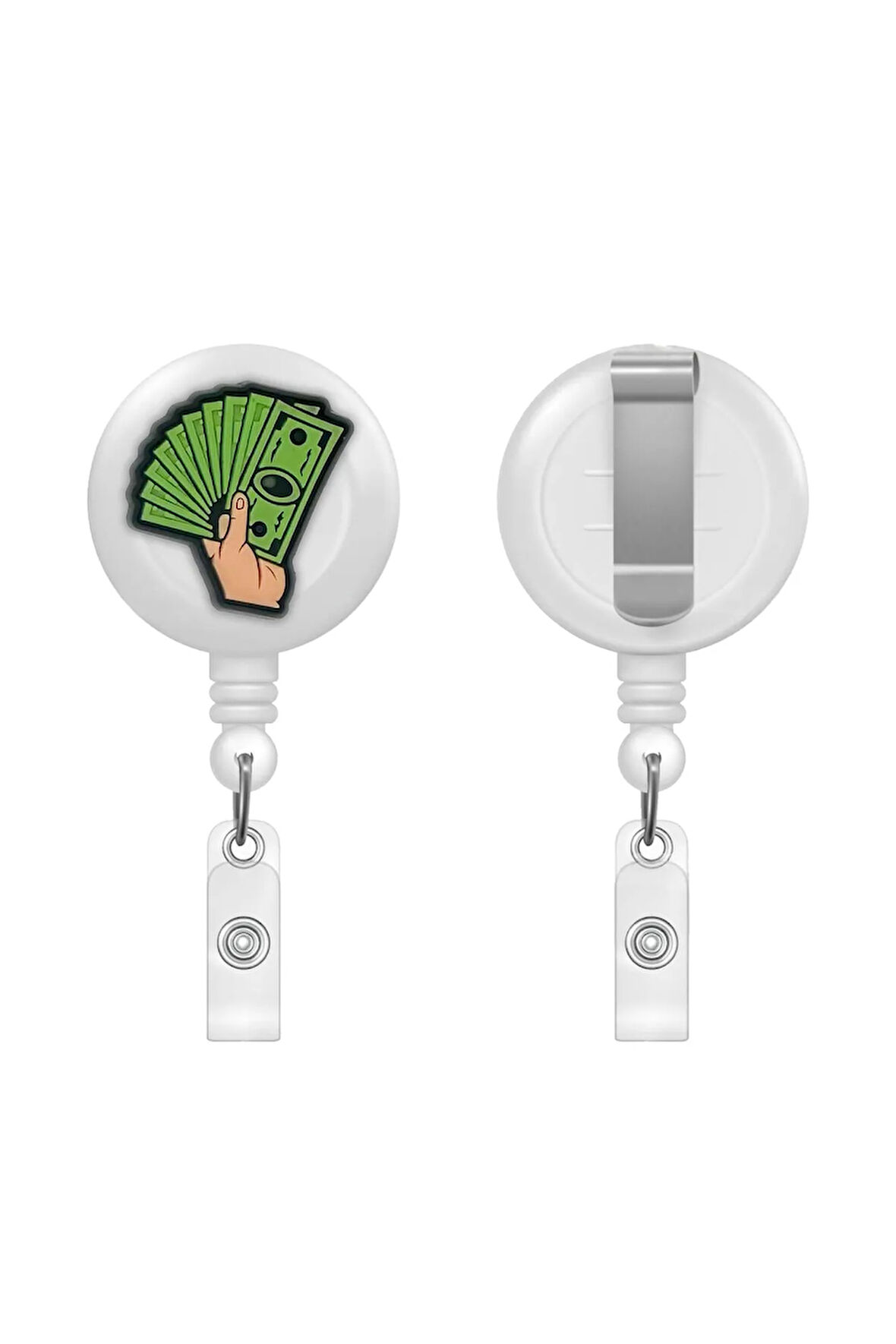 Yeşil Dolar Figürlü Yoyo Kartlık Tutucu