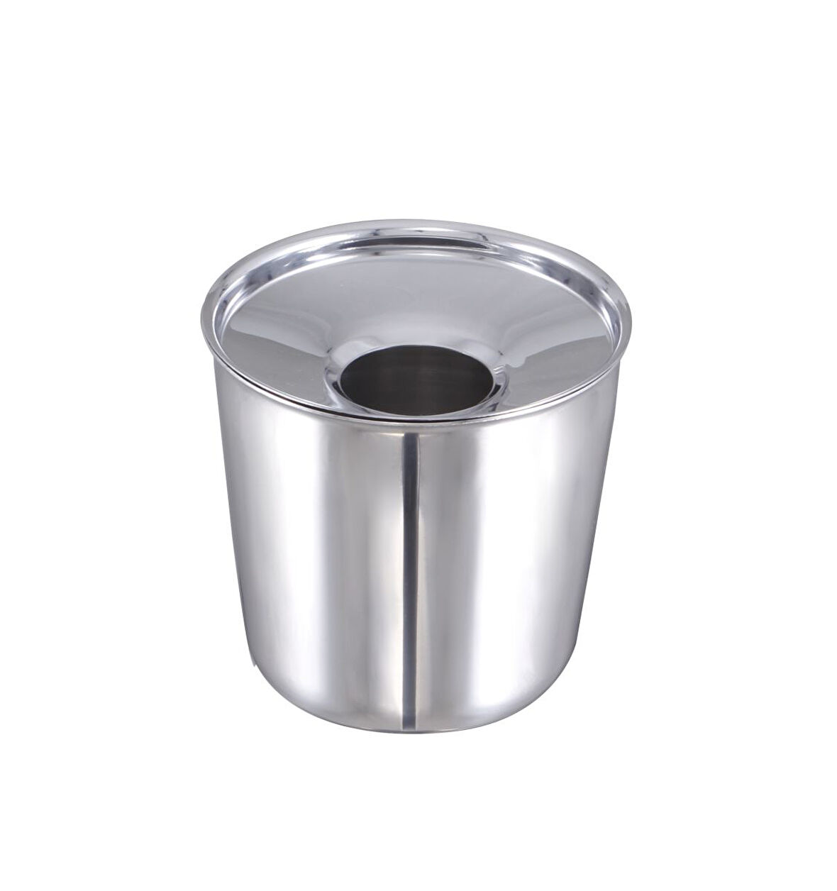 Özbir Çelik Masa Üstü Çöp Kovası 10,5 cm 304 Kalite Paslanmaz Çelik 1 Adet