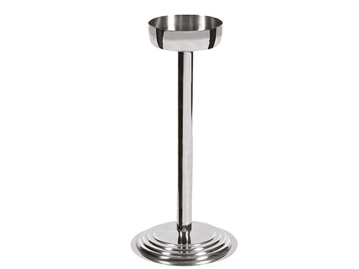 Özbir Çelik Şampanya Kovası Standı 18 x 59 Cm 304 Kalite Paslanmaz Çelik 1 Adet