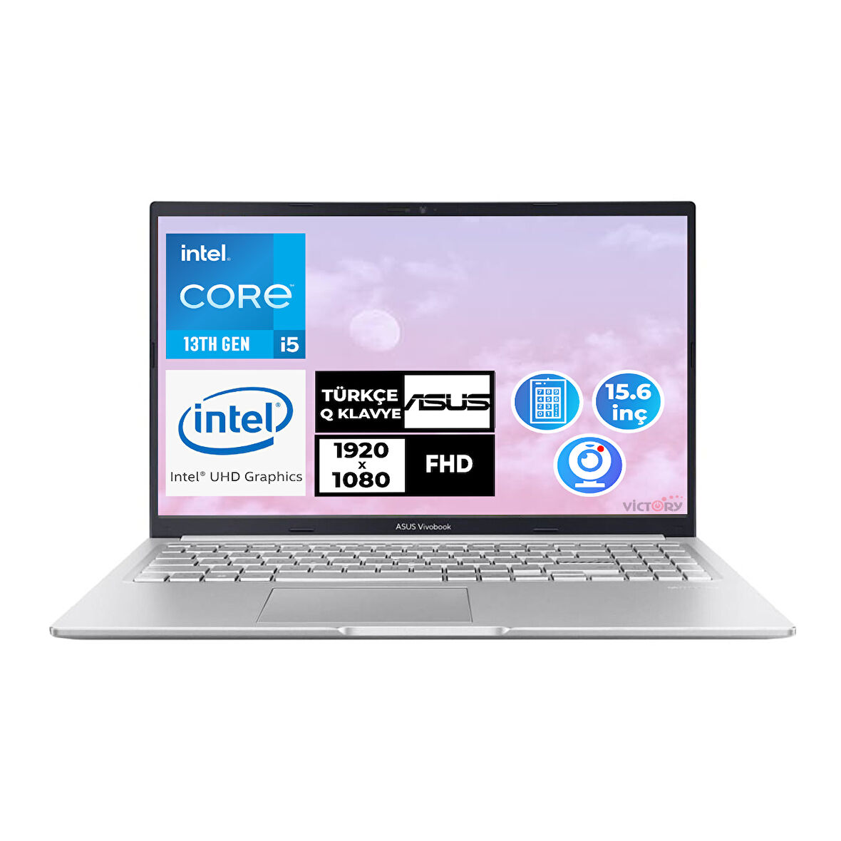 Asus Vivobook i5-13420H 16GB 1TB SSD 15.6" FHD W11P Taşınabilir Bilgisayar X1502VA-NJ734 013