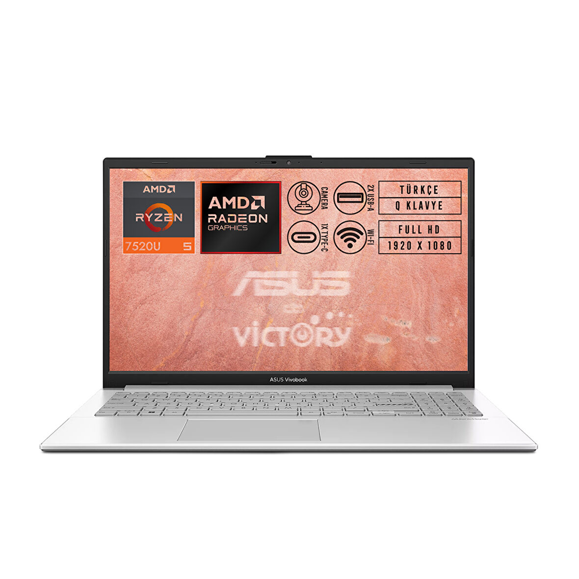 Asus VivoBook Go 15 AMD Ryzen 5 7520U 8GB 2TB SSD 15.6" FHD W11P Notebook E1504FA-NJ115 005