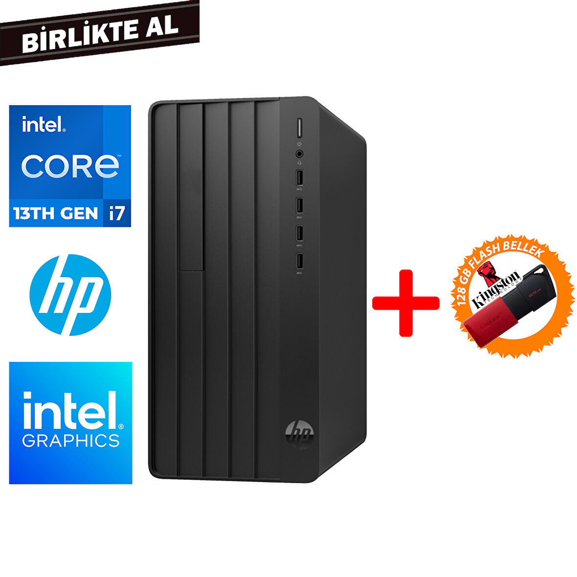 HP Pro Tower 290 G9 i7-13700 32GB 512GB SSD W11P + 128 GB Flash Disk B6JC5ES 035
