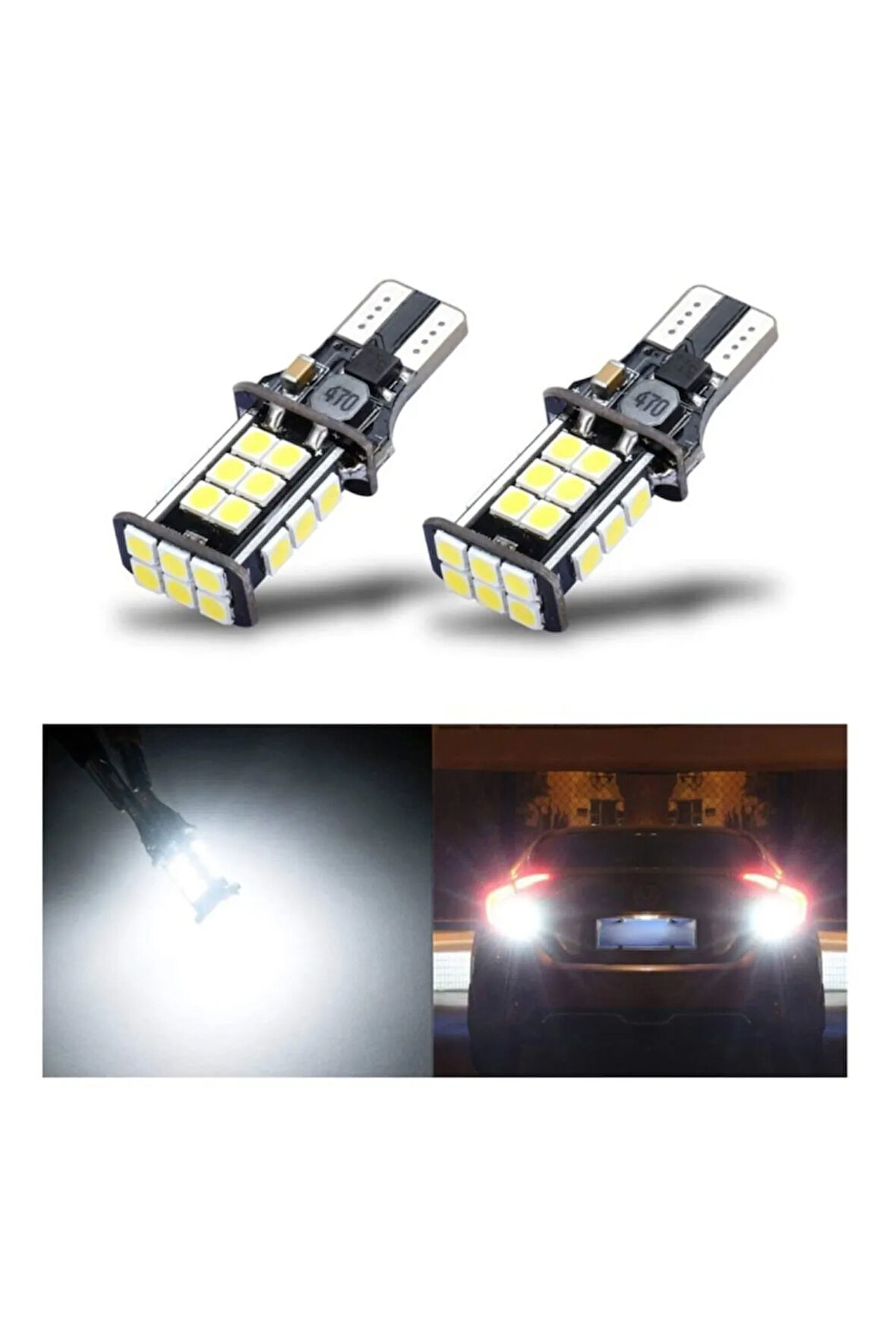 T15 Duy 15smd Beyaz Led Geri Vites Ampulü W16w