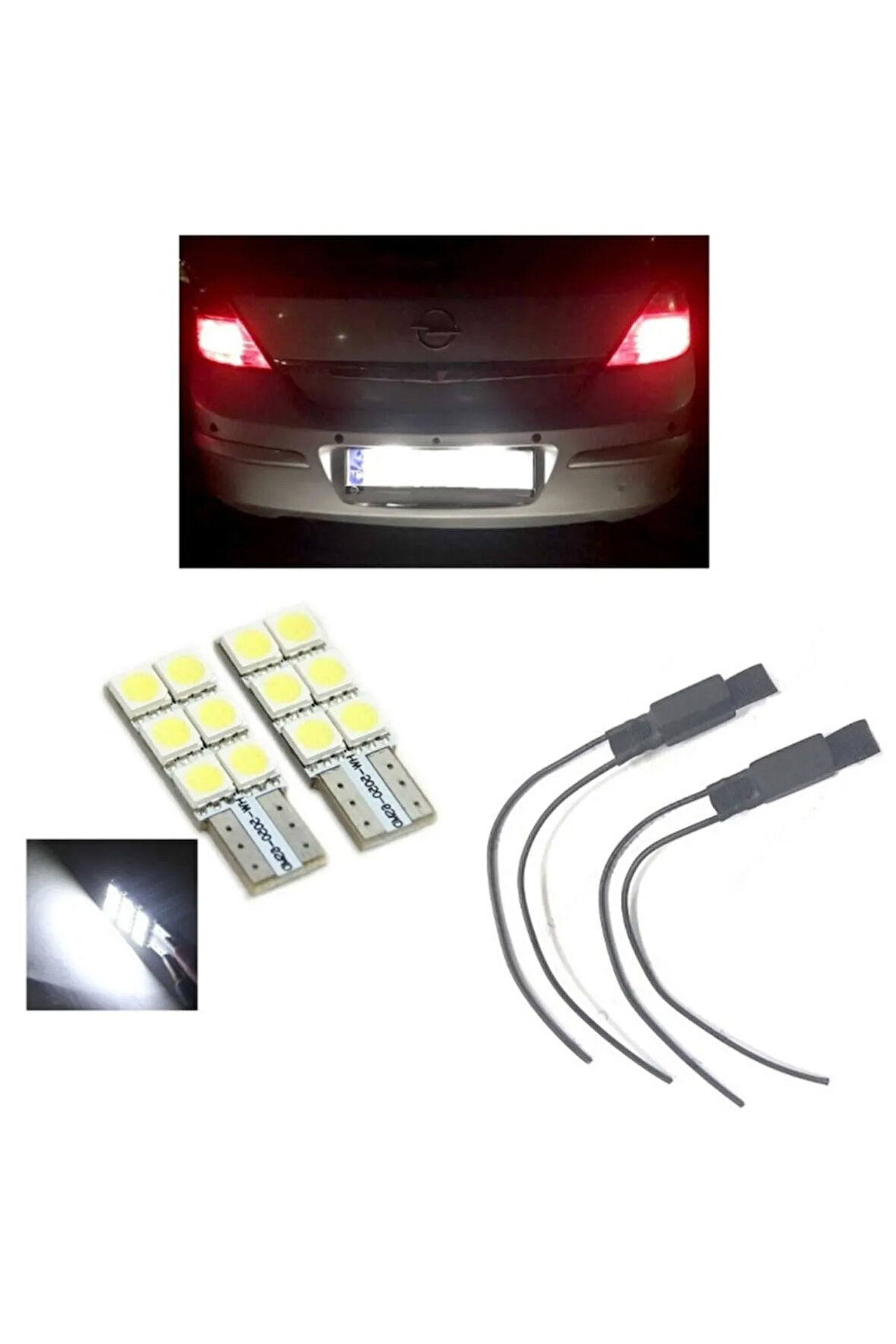 Opel Astra H Led Plaka Aydınlatma Seti