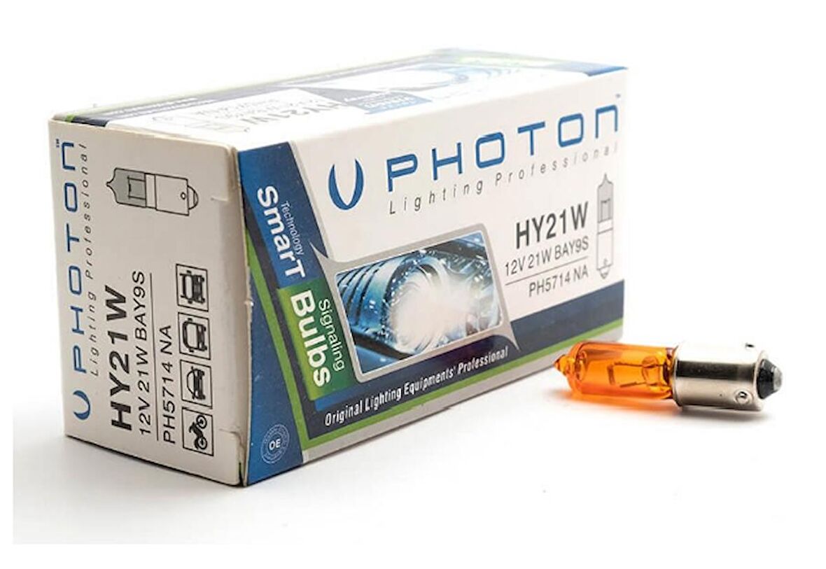 HY21W OTO AMPUL TURUNCU SİNYAL AMPÜLÜ PHOTON PH5714NA